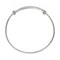 Adjustable Charm Bangle Bracelet Sterling Silver with 4 Free Sterling Silver Jump Rings